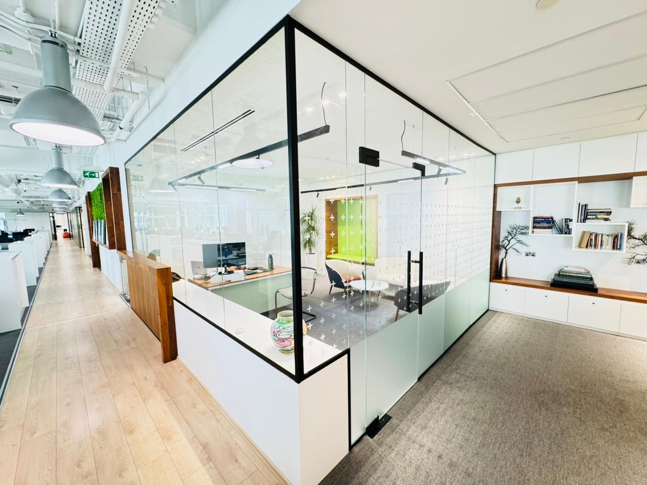 Framed Office Glass Partition